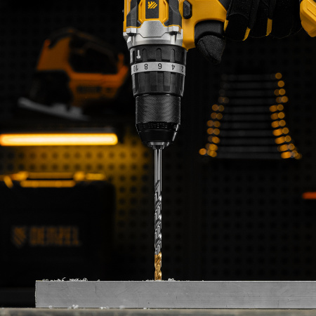 Сверло спиральное по металлу 6,5 х 148 мм, Р6М5, Golden Tip, удлиненное Denzel