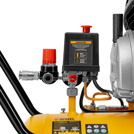 Компрессор воздушный DKV2200/50, Х-PRO 2.2 кВт, 400 л/мин, 50 л Denzel