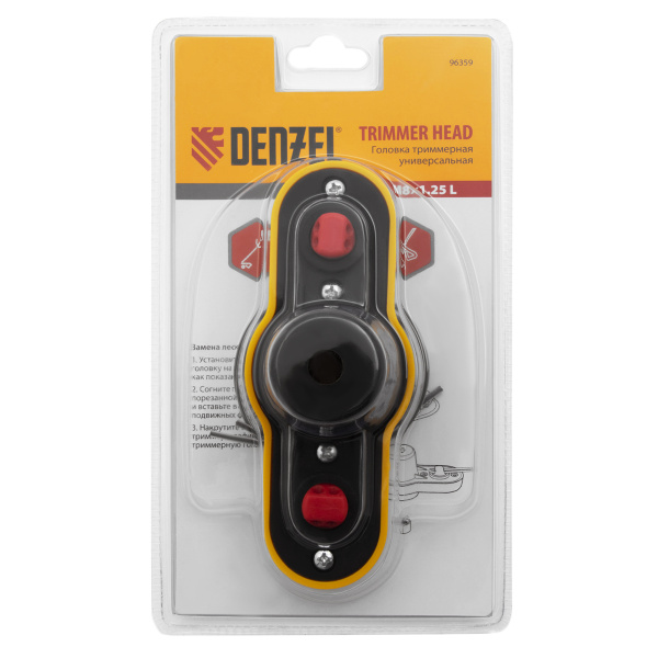 Головка триммерная универсальная гайка М8 х 1.25 левая Denzel цена