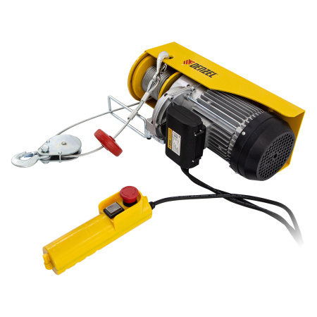 Тельфер электрический TF-1000,1 т, 1600 Вт, высота 12 м, 8 м/мин Denzel цена