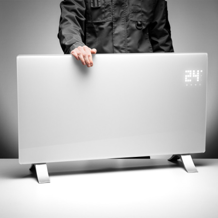 Конвектор электрический OptiPrime-2000, Wi-Fi, тачскрин, цифровой термостат, 2000 Вт Denzel