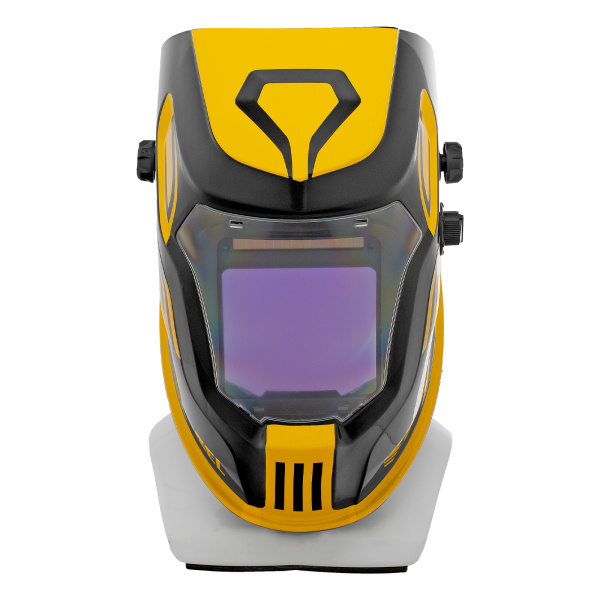 Щиток защитный лицевой (маска сварщика) F10, см. окно 100х96, Real Color, DIN 4-8/9-13 Denzel цена