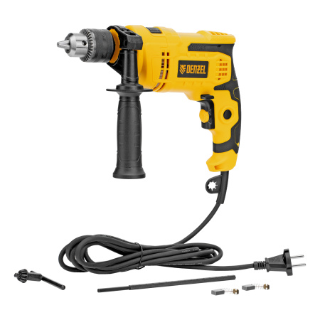 Дрель ударная IDD-750, 750 Вт, 0-3000 об/мин, 48000 уд/мин Denzel