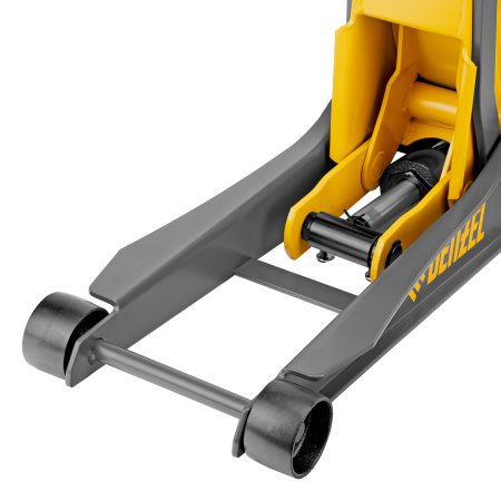 Домкрат гидравлический подкатной, 3 т, 85-610 мм, быстрый подъем, низ. подхват, проф, SUV Denzel цена