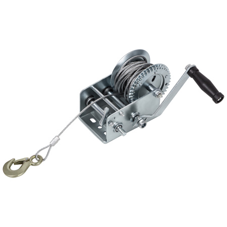 Лебедка шестеренчатая, тяга 0.8 т, тросовая Matrix цена