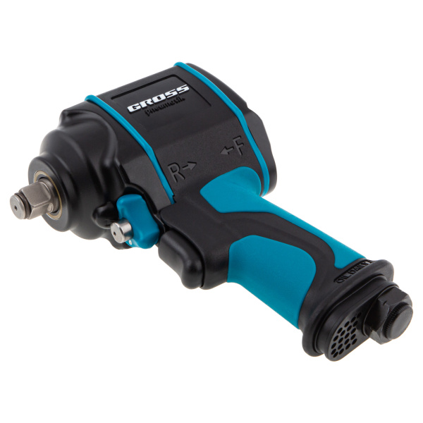 Гайковерт пневматический ударный G985, 1/2, Twin Hammer, 610 Нм, 9000 об/мин, композитный Gross цена