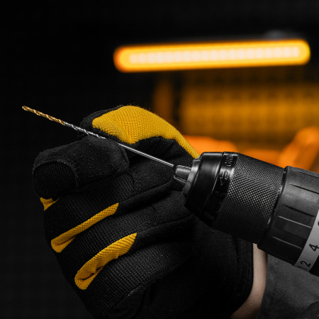 Сверло спиральное по металлу 3 х 100 мм, Р6М5, Golden Tip, удлиненное, 2шт. Denzel