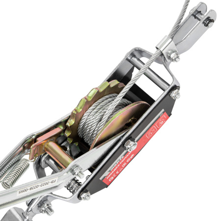 Лебедка рычажная, тяга 2 т, подъем 0.8 т, одинарное храповое колесо Matrix цена