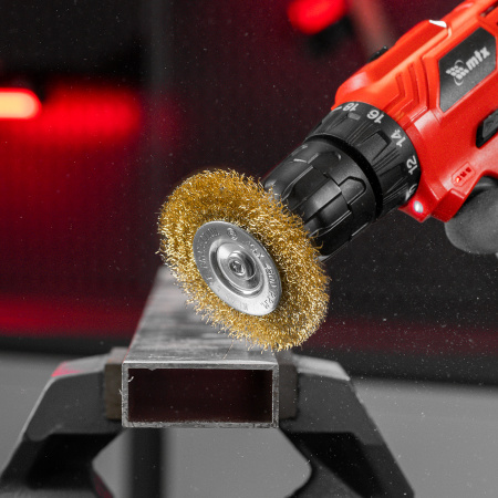 Набор щеток для дрели, 5 шт, 2 плоские, 50-75 мм, 3 "чашки", 25-50-75 мм, со шпильками Matrix