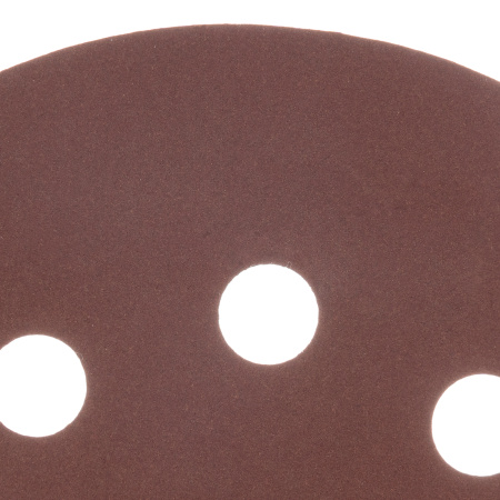 Круг абразивный на ворсовой подложке под "липучку", перфорированный, P 320, 125 мм, 5 шт Matrix