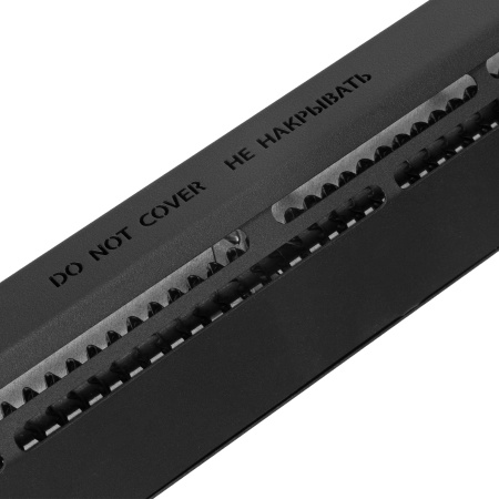 Конвектор электрический плинтусный ATRIC-300, 230 В, 300 Вт, ТЭН, черный Denzel