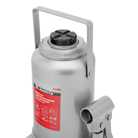 Домкрат гидравлический бутылочный, 20 т, h подъема 244-449 мм Matrix цена