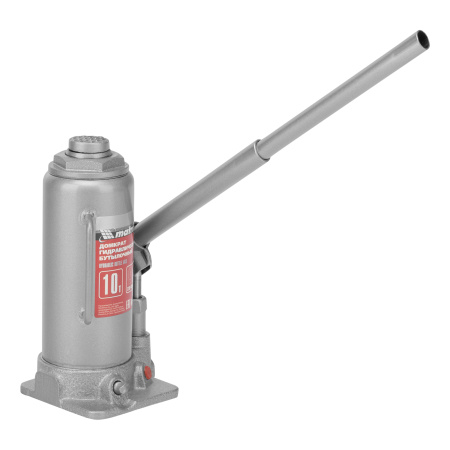 Домкрат гидравлический бутылочный, 10 т, высота подъема 230-460 мм Matrix цена