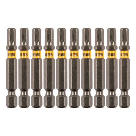 Бита HEX 5х50, сталь S2, шестигранный профиль, 10 шт. Е 6,3 Denzel