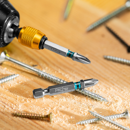 Бита PH2х50мм, сталь S2, шестигр., отрывн., 10 шт. Gross