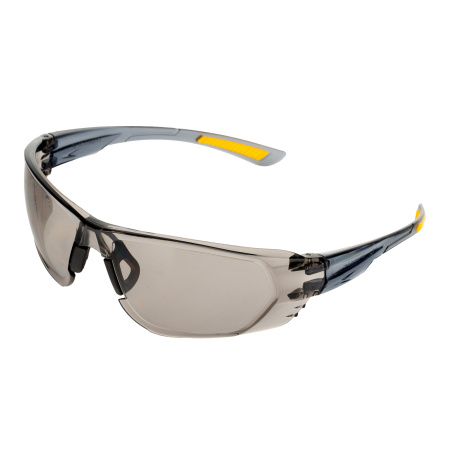 Очки защитные открытые, поликарбонатные, дымчатая линза Denzel цена