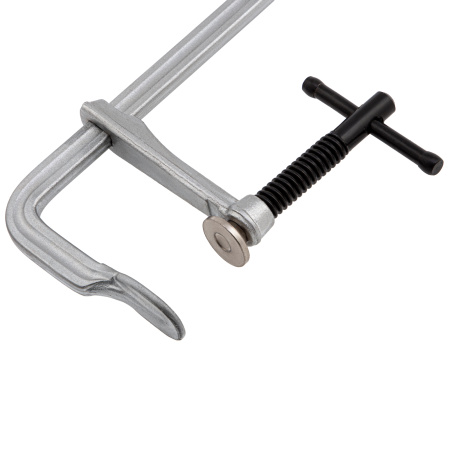 Струбцина F-образная, 80x400мм, кованая Denzel цена