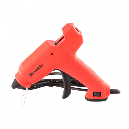 Клеевой пистолет, 11 мм, 30 (160) Вт, 18 г/мин, выключатель и индикатор напряжения Matrix цена
