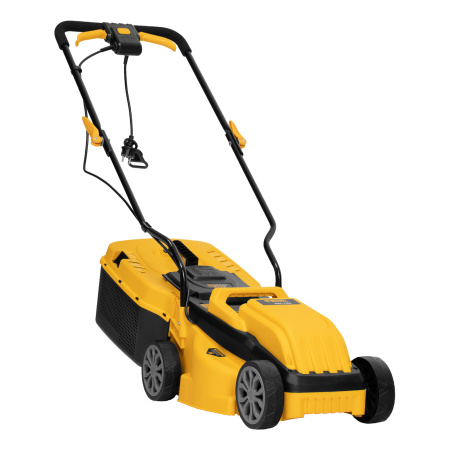 Газонокосилка электрическая GMC-1200, шир.,32см, 1200 Вт, 3 уров., травосб. 30 л Denzel цена