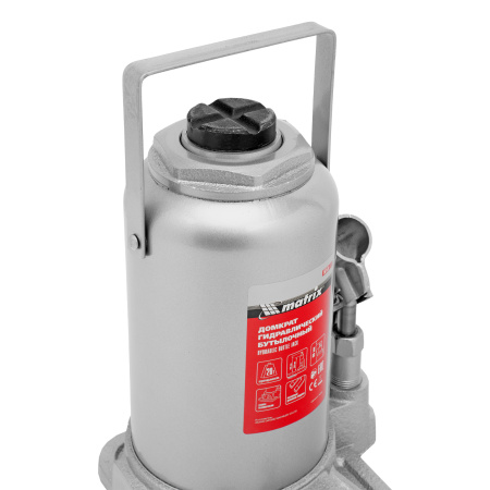 Домкрат гидравлический бутылочный, 20 т, h подъема 244-449 мм Matrix цена