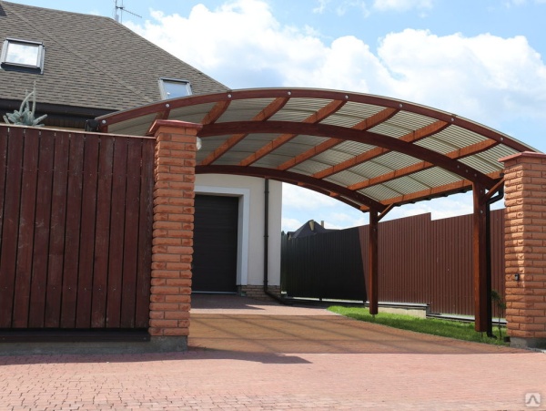 Поликарбонат сотовый 10 мм 2.1х12 м цвет бронзовый