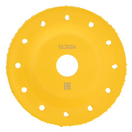 Чашка твёрдосплавная зачистная,125 мм, Наклонная, среднее зерно #16 Denzel