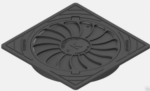 Люк средний (В125) трат.с квадратной крышкой