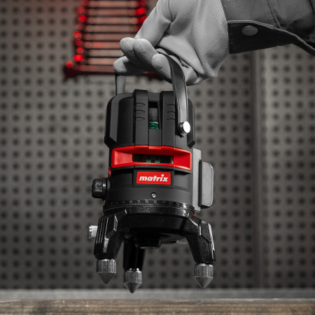 Лазерный уровень ML 06 Green, 30 м, 520 нм, аккумулятор Li 2800 мАч, резьба 5/8" Matrix цена