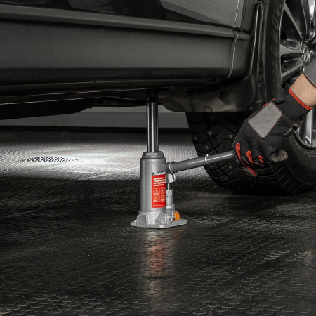 Домкрат гидравлический бутылочный, 2 т, h подъема 158-308 мм Matrix цена