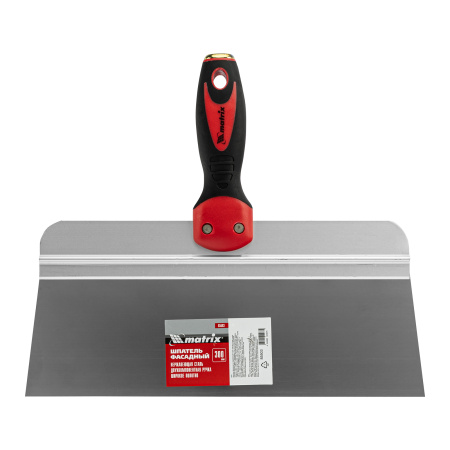 Шпатель фасадный из нержавеющей стали, 300 мм, двухкомпонентная ручка, широкое полотно Matrix цена