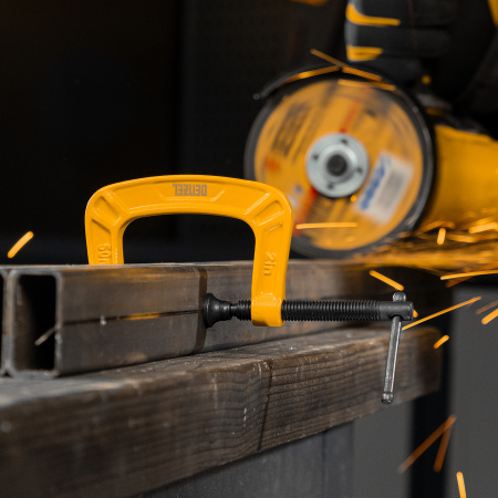 Струбцина G-образная, усиленная, 50 мм Denzel цена