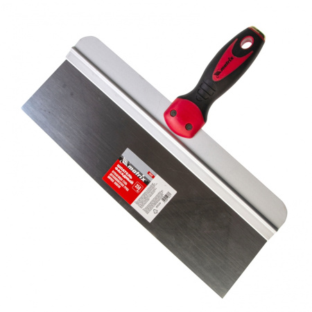 Шпатель фасадный из нержавеющей стали, 350 мм, двухкомпонентная ручка, широкое полотно Matrix цена