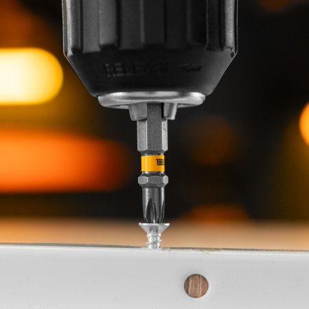 Бита PH2х50, сталь легированная S2, 30 шт., шестигранный профиль, пластиковая коробка, Е 6,3 Denzel