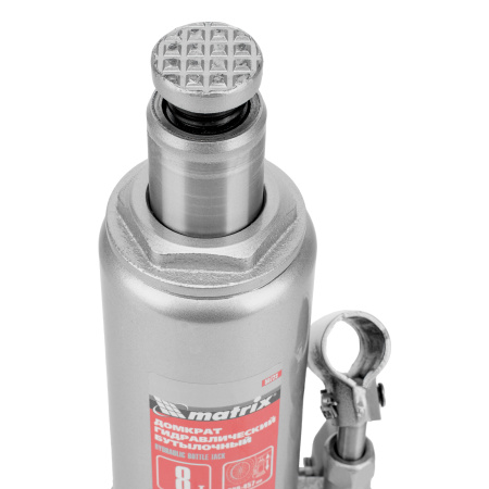 Домкрат гидравлический бутылочный, 8 т, высота подъема 230-457 мм Matrix цена