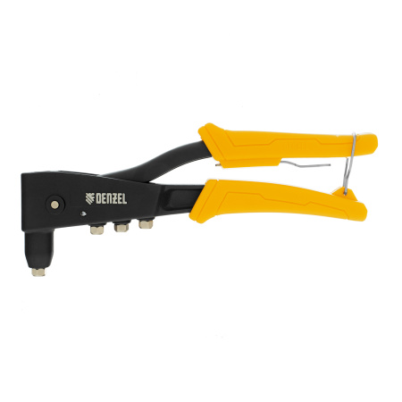 Заклепочник ручной, 255 мм, литой, усиленный, заклепки 2,4-3,2-4,0-4,8 мм Denzel цена