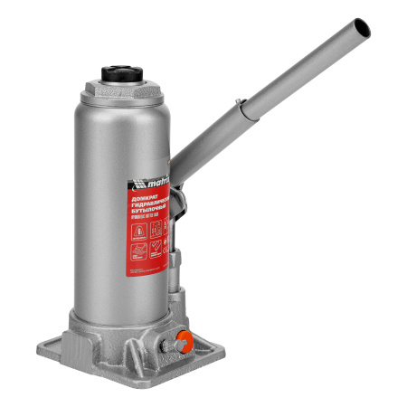 Домкрат гидравлический бутылочный, 6 т, h подъема 216-413 мм Matrix цена