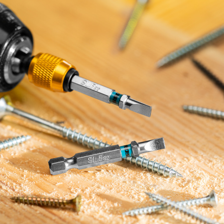 Бита SL5,0х50мм, сталь S2, шестигр., 10шт. Gross