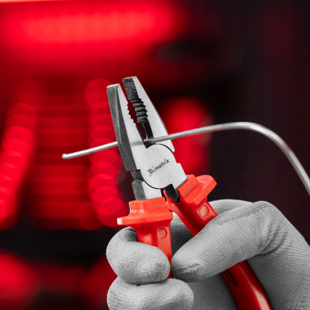 Плоскогубцы Econom, 160 мм, шлифованные, пластмассовые рукоятки Matrix