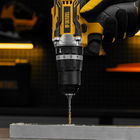 Сверло спиральное по металлу 4 x 75 мм, Р6М5, Golden Tip  Denzel