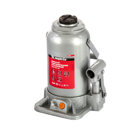 Домкрат гидравлический бутылочный, 20 т, h подъема 244-449 мм Matrix цена