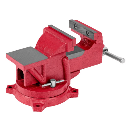 Тиски слесарные, 100 мм, поворотные, с наковальней Matrix
