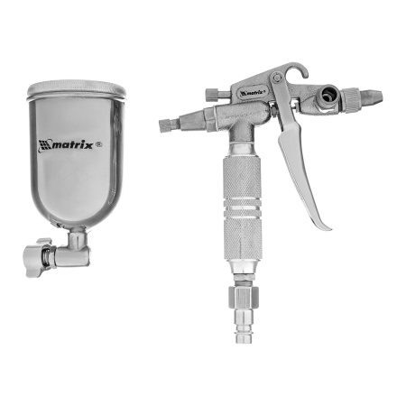 Краскораспылитель пневматический для финишных работ с верхним бачком V 0,1 л, сопло D 0.5 мм Matrix цена