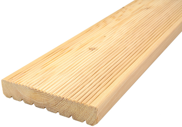 Доска террасная 28х142х3000 Лиственница (Вельвет) Сорт АБ 0.426м2
