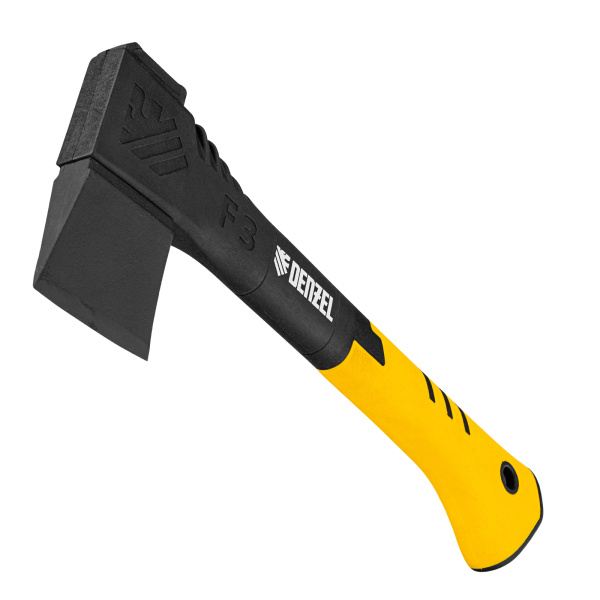 Топор-колун, F3, 640 гр, двухкомпонентная рукоятка, 320 мм// Denzel цена