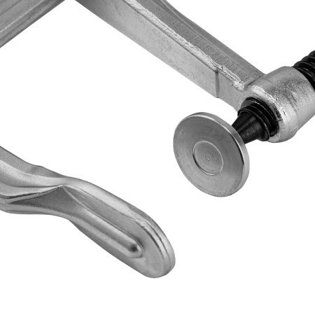 Струбцина F-образная, 100x300мм, кованая Denzel цена