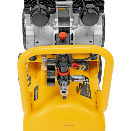 Компрессор безмасляный, малошумный DLS 2200/50, 2200 Вт, 2x1100, 50 л, 380 л/мин Denzel