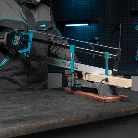 Стусло прецизионное, пила 550 мм, две прижимные струбцины Gross цена