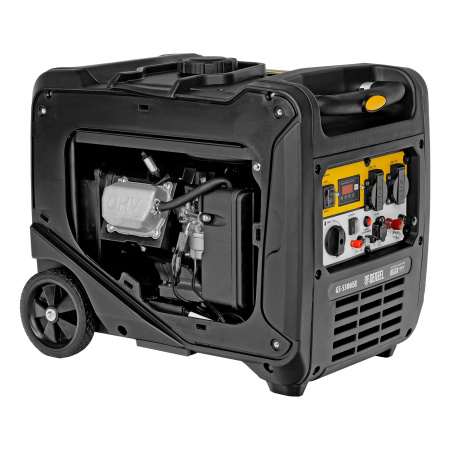 Генератор инверторный GS-5500iSE, 5,5 кВт, 230 В, закрытый корпус,электростартер Denzel