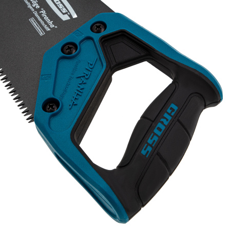 Ножовка по дереву "PIRANHA", 400 мм, 7 TPI, 3D-зуб, тефлоновое покрытие полотна, двухкомпонентная рукоятка Gross цена