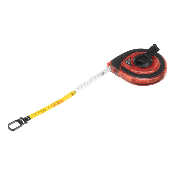 Рулетка геодезическая 20 м х 15 мм, закрытый корпус, фибергласовая лента, двусторонняя шкала, Pro Matrix цена